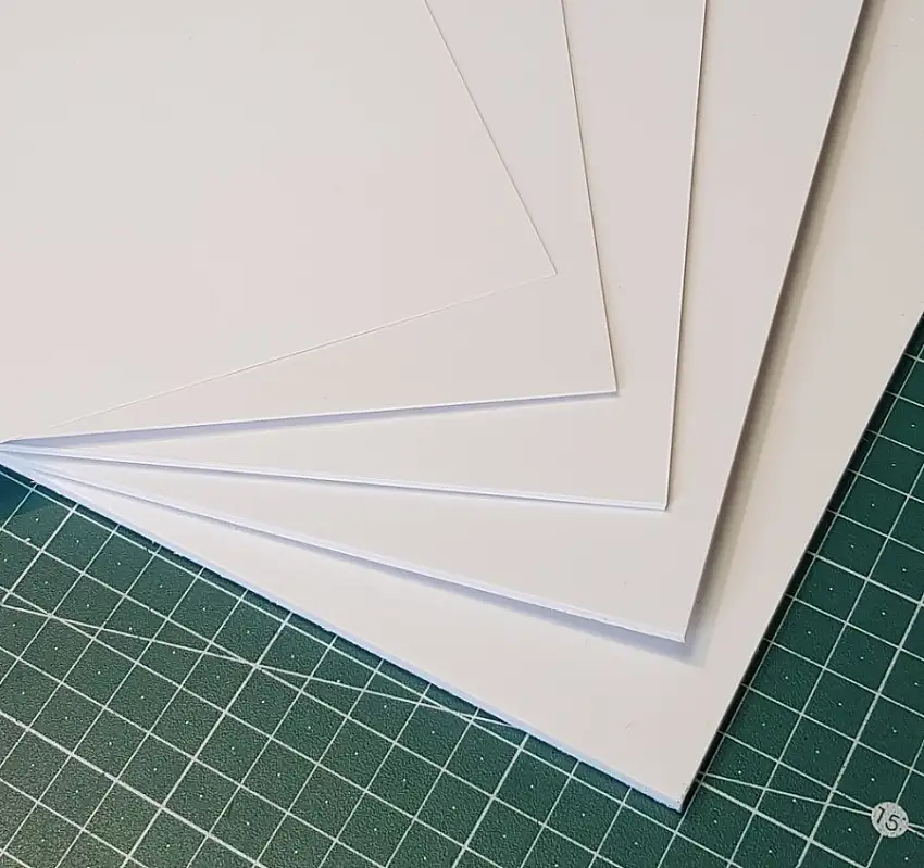 0.3x500x1000mm Polystyrol weiss