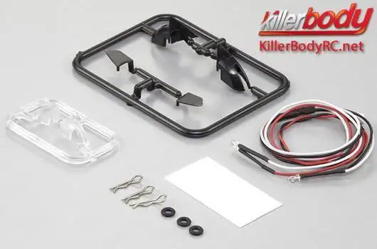 1/10 LED - Spiegel mit LED Unit Set - Drift - Scale