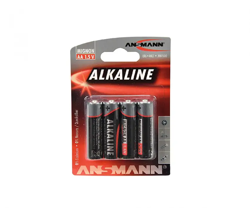 1,5V Alkaline Mignon AA LR6 Batterie (4 Stück)