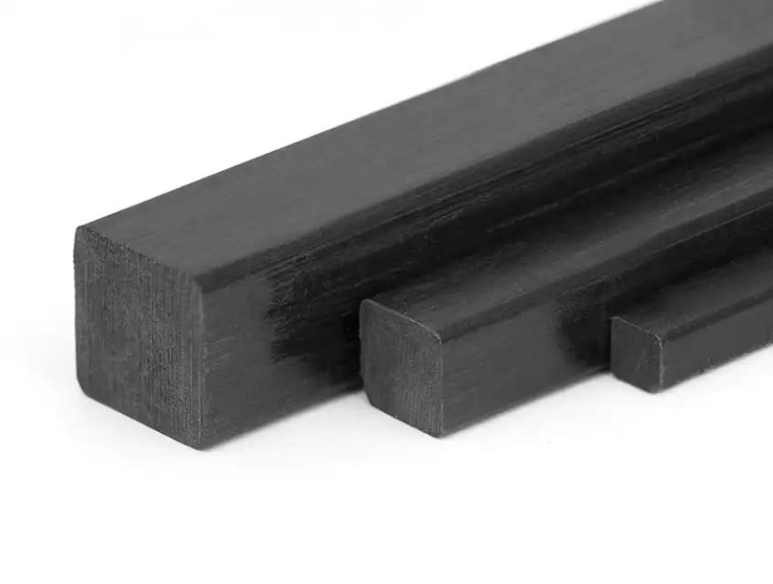 1,5mm x 1,5mm x 1000mm CFK (Kohlefaser) Vierkantstab