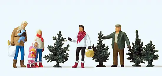 Preiser 10627 - Weihnachtsbaumverkauf