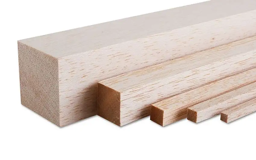 10mm x 15mm x 1000mm Balsaleiste
