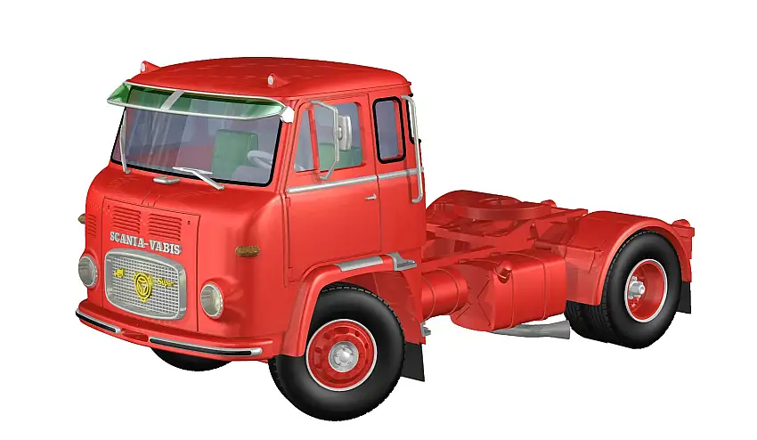 VK-Modelle 76011 - Scania LB 7635, rot mit Sonnenblende