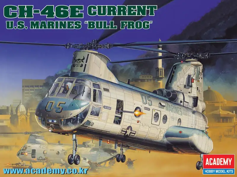 Academy / Minicraft CH-46E Current U.S. Marines Bull Frog #2226