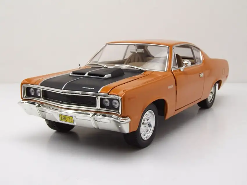 AMC Rebel 1970 orange Modellauto 1:18 Lucky Die Cast