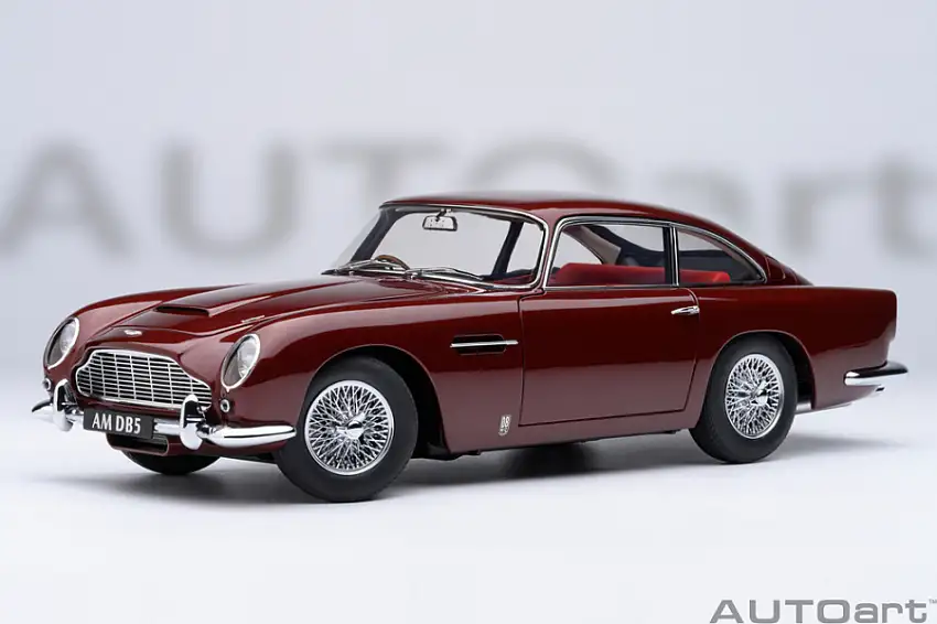 Aston Martin DB5 1964 rot Modellauto 1:18 Autoart
