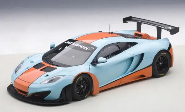 Autoart McLaren 12C GT3 blau / orange, #81343