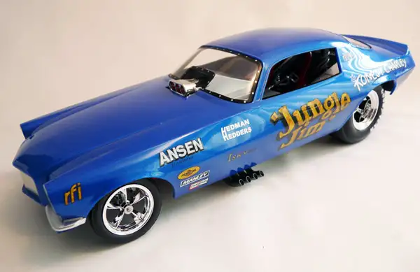 AutoWorld Legends of the Quartermile Jungle Jim 1971 Chevy Camaro NHRA Funny Car, #AW1112/06