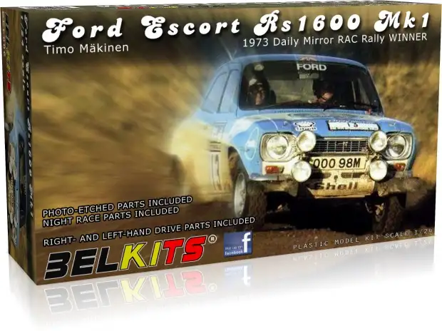 Belkits Ford Escort RS1600 Mk.1, 1973 Daily Mirror RAC Rally Winner, #BEL-006