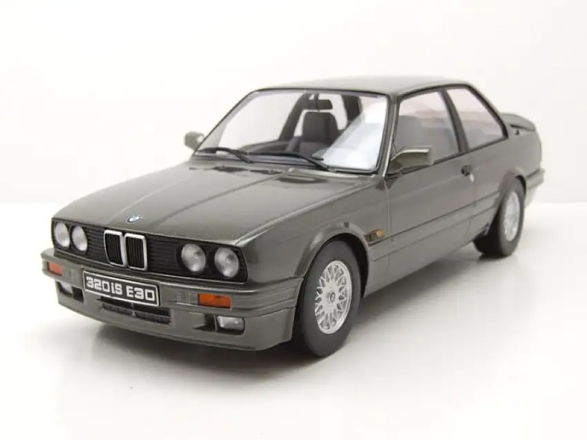 BMW 320 iS E30 Italo M3 1989 grau Modellauto 1:18 KK Scale