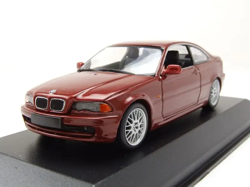 BMW 3er E46 Coupe 1999 rot metallic Modellauto 1:43 Maxichamps