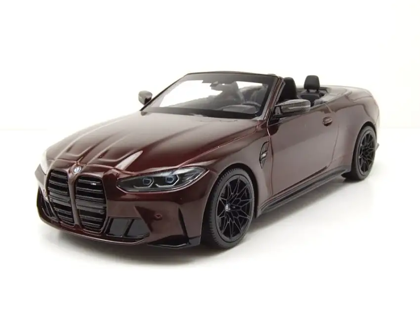 BMW M4 Cabrio 2021 rot metallic Modellauto 1:18 Minichamps