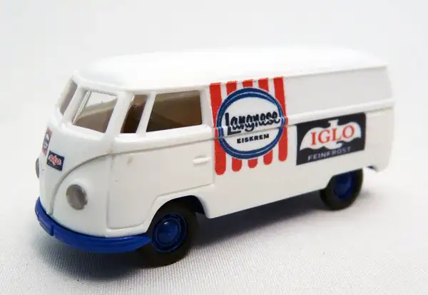 Brekina VW T1a Kastenwagen Langnese Eiskrem / IGLO Feinkost, #32043