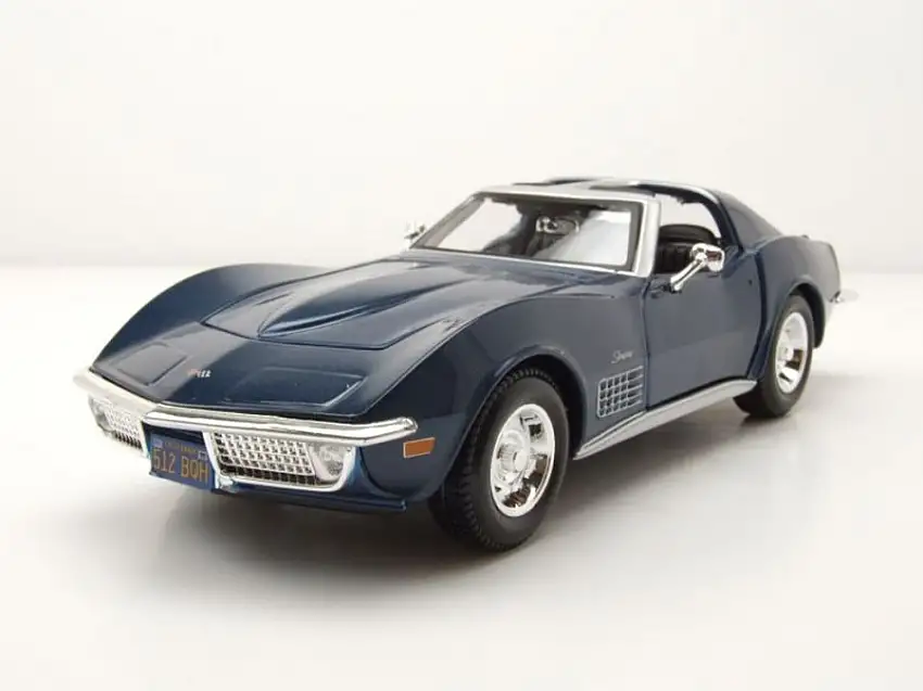 Chevrolet Corvette C3 1970 blau metallic Modellauto 1:24 Maisto