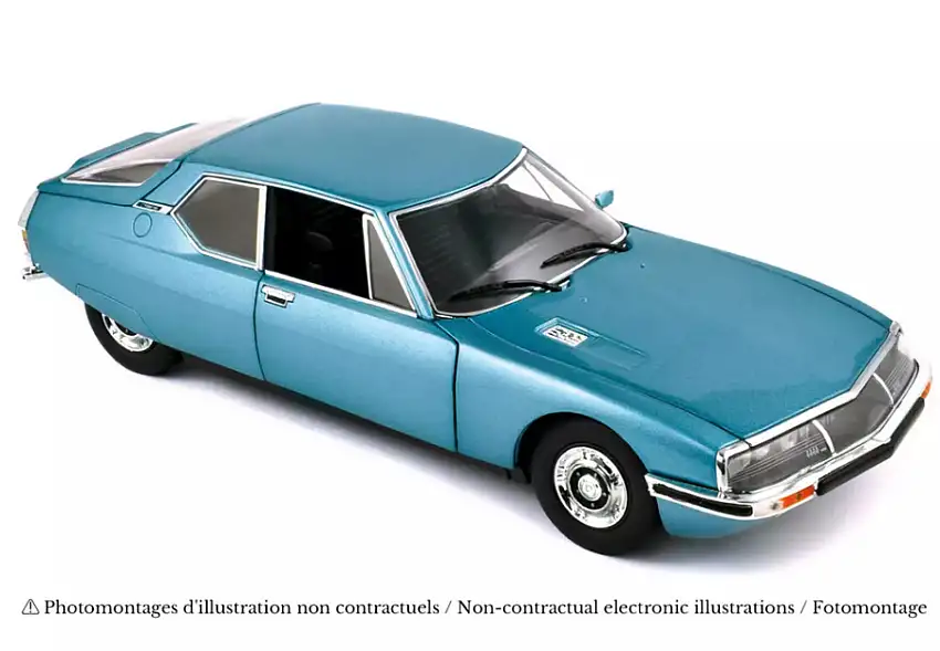 Citroen SM 1977 blau metallic Modellauto 1:18 Norev