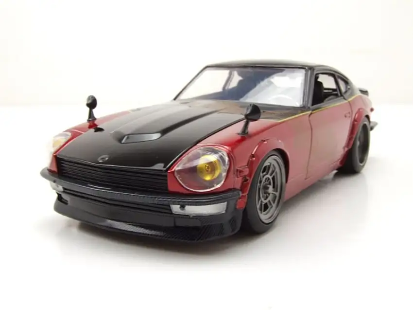 Datsun 240Z 1972 rot schwarz Fast & Furious Modellauto 1:24 Jada Toys