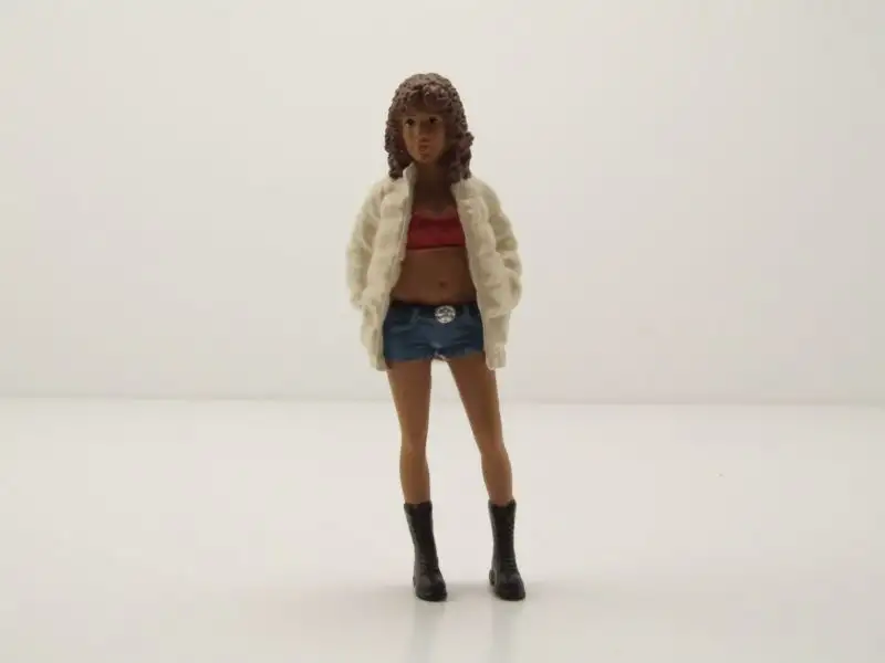 Figur Hip Hop Girls 3 weiße Jacke für 1:18 Modelle American Diorama