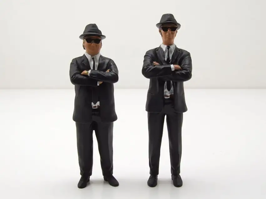 Figuren Set Jake and Elwood Blues Brothers für 1:18 Modelle KK Scale