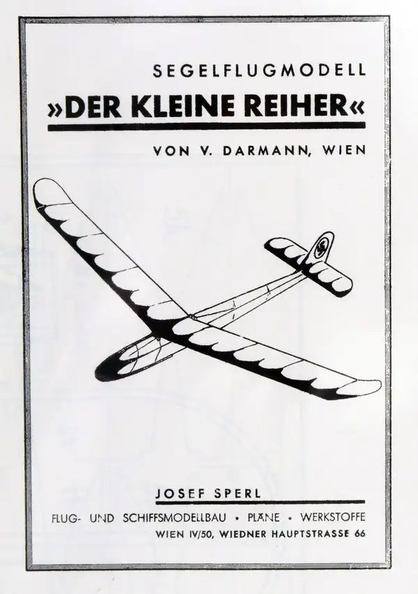 Graupner Bauplan Segelflugmodell "Der kleine Reiher" #1204.4