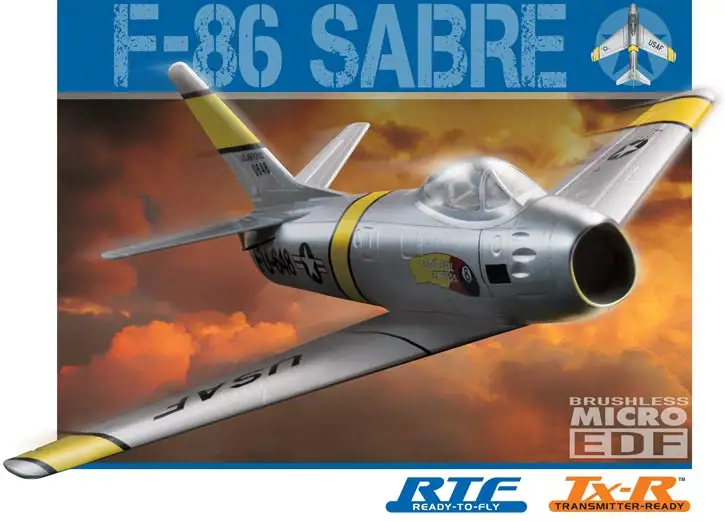 Great Planes F-86 Sabre Micro EDF Jet Tx-R #GPMA1771