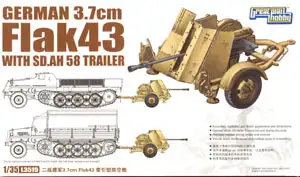 Great Wall Hobby Deutsche Flak43 auf SD.AH 58 Anhänger #L3519