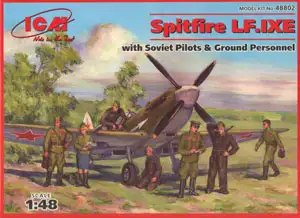 ICM Spitfire LF.IXE with Soviet pilots & ground personnel #48802