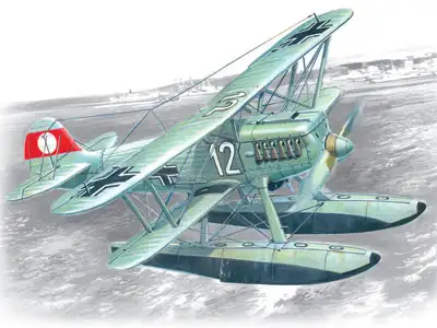 ICM Heinkel He 51B-2 mit Schwimmern #72192