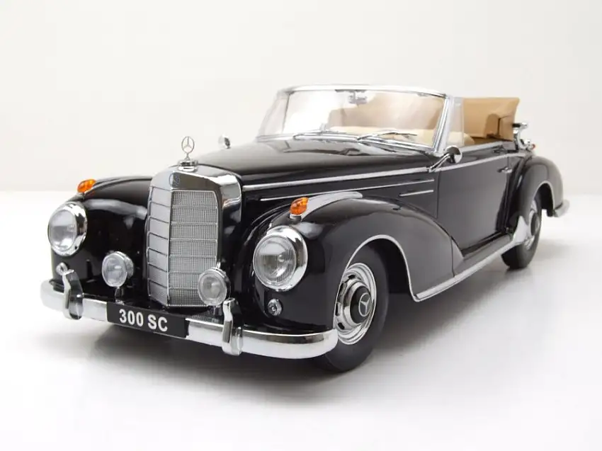 Mercedes 300 SC W188 Cabrio 1957 schwarz Modellauto 1:18 KK Scale