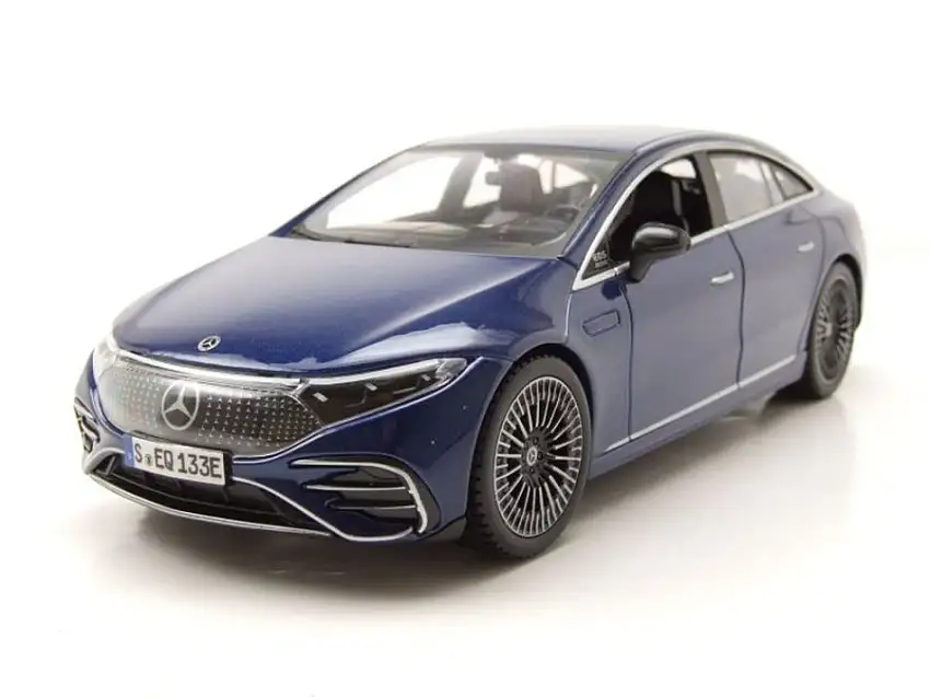 Mercedes EQ EQS Sedan 2022 blau metallic Modellauto 1:24 Maisto