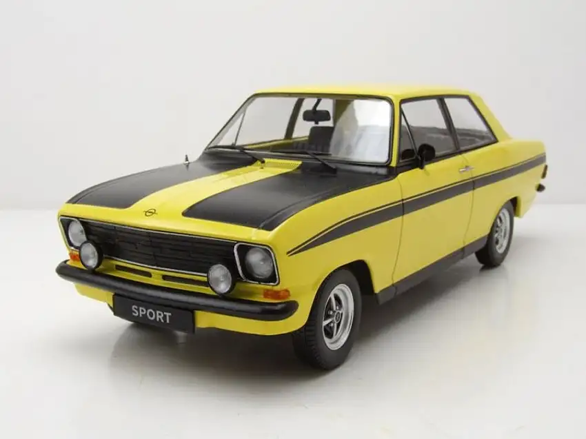 Opel Kadett B Sport 1973 gelb schwarz Modellauto 1:18 KK Scale