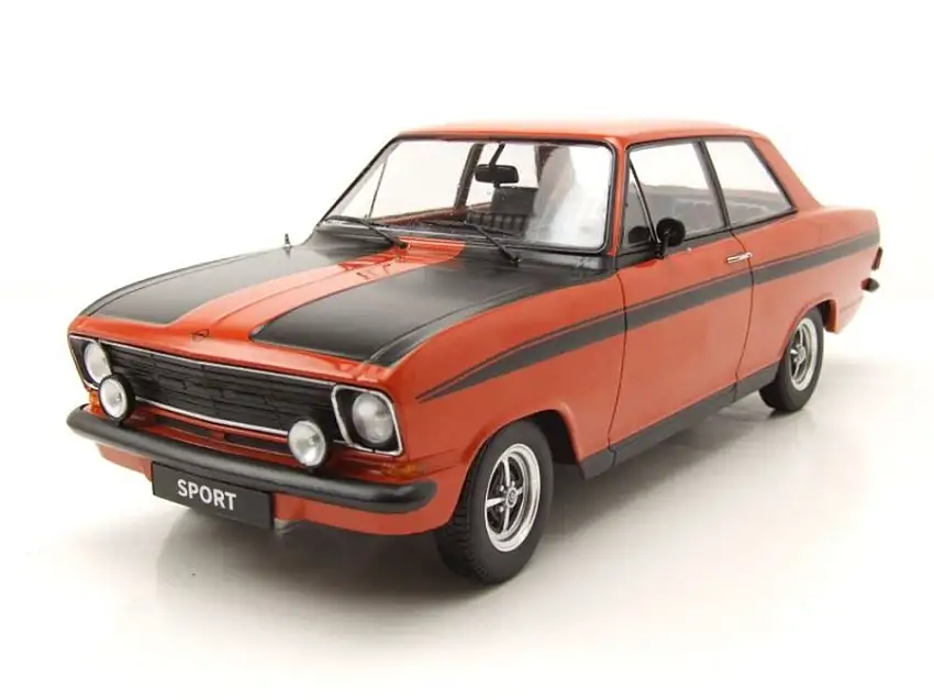 Opel Kadett B Sport 1973 rot schwarz Modellauto 1:18 KK Scale