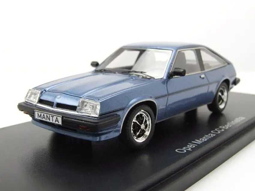 Opel Manta B CC 1980 blau metallic Modellauto 1:43 Neo Scale Models