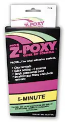 Pacer "Z-Poxy Quick" 5 Minuten Epoxydharz 118 ml. / 118 ml.