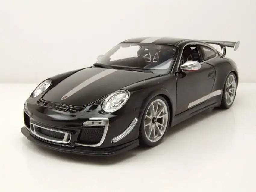 Porsche 911 (997) GT3 RS 4.0 2011 schwarz Modellauto 1:18 Bburago