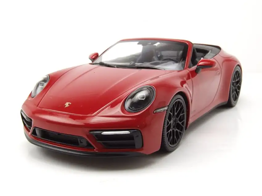Porsche 911 Carrera 4 GTS Cabrio 2020 rot Modellauto 1:18 Minichamps