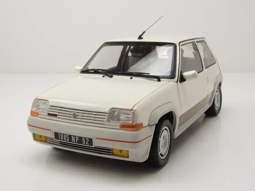 Renault 5 Supercinq GT Turbo Phase 1 1985 weiß metallic Modellauto 1:18 Norev