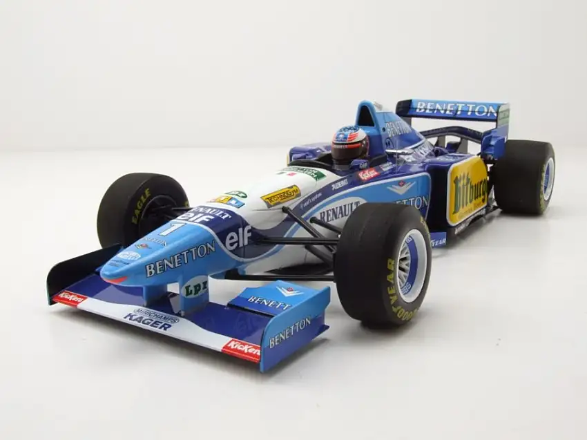 Renault Benetton B195 Sieger Formel 1 Europa GP 1995 Michael Schumacher Modellauto 1:18 Minichamps