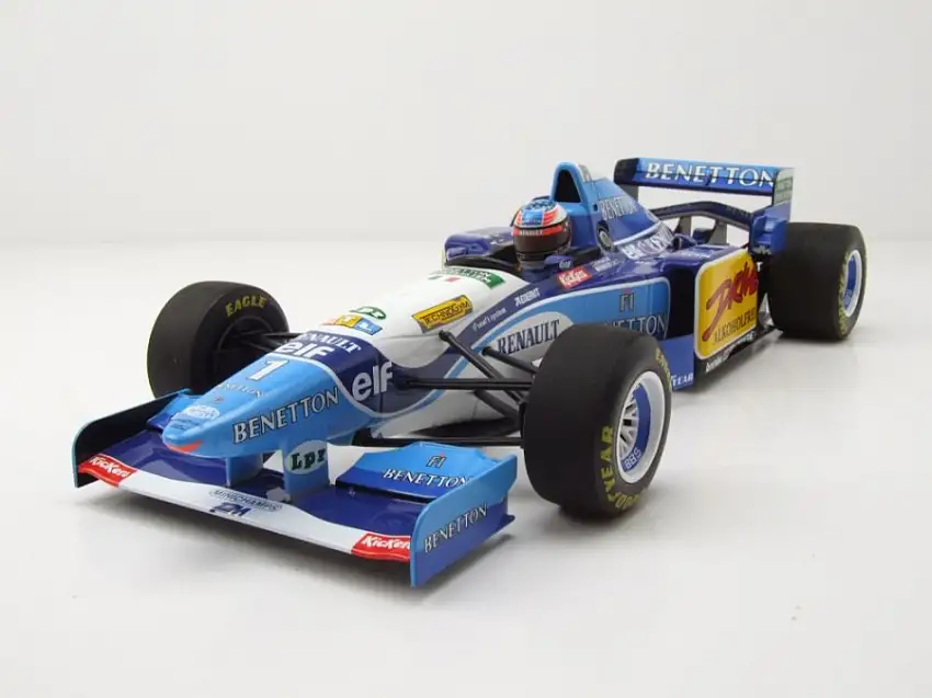 Renault Benetton B195 Sieger Formel 1 Frankreich GP 1995 Michael Schumacher Modellauto 1:18 Minichamps