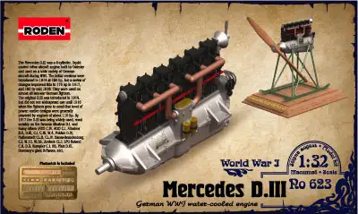 Roden Mercedes D.III Flugmotor-Bausatz #623