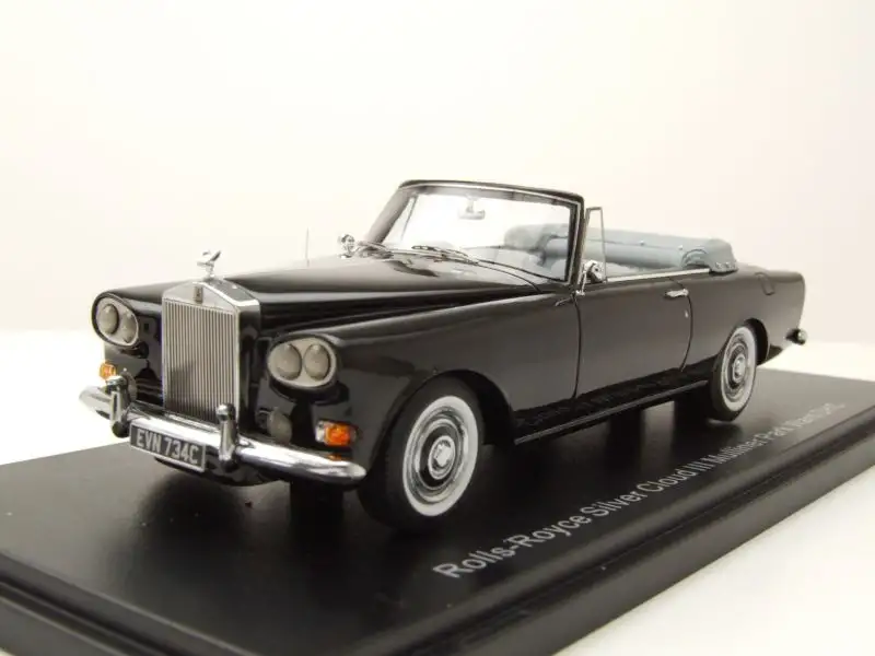 Rolls Royce Silver Cloud III Cabrio MPW RHD 1963 schwarz Modellauto 1:43 Neo Scale Models
