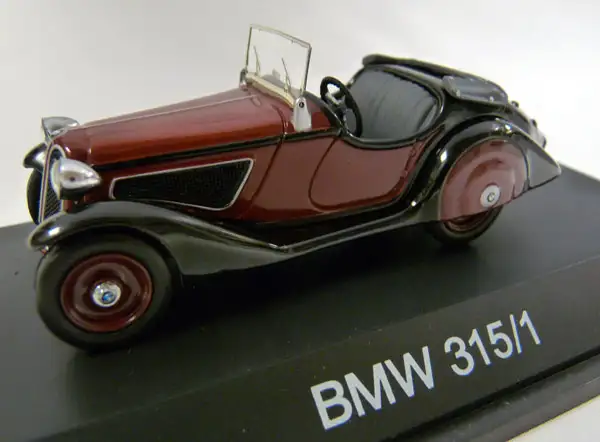 Schuco BMW 315/1 Cabrio - Roadster rot / schwarz #02321