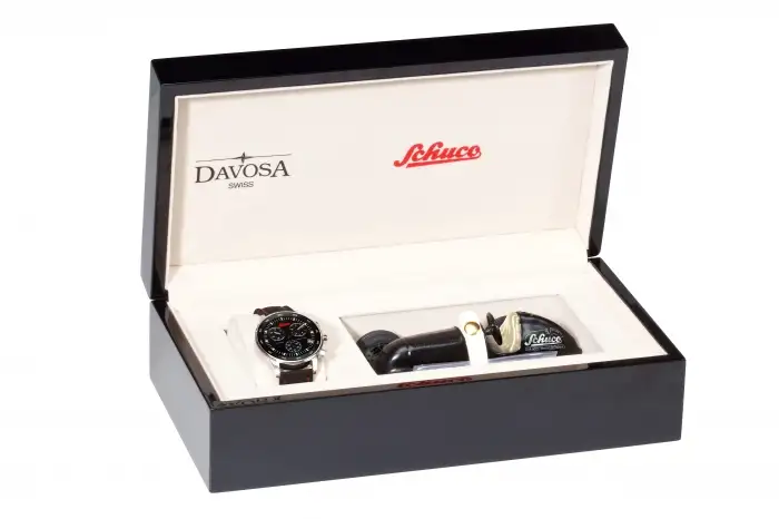 Schuco Set Studio I mattschwarz & Davosa Chronograph 100 Jahre Schuco, limited edition #450110900