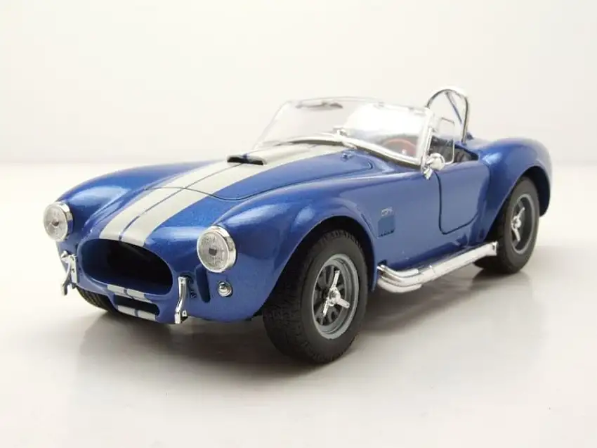 Shelby Cobra 427 SC 1965 blau metallic Modellauto 1:24 Welly
