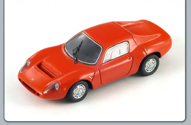 Spark Model / Minimax Abarth Fiat OT1300 1965 rot