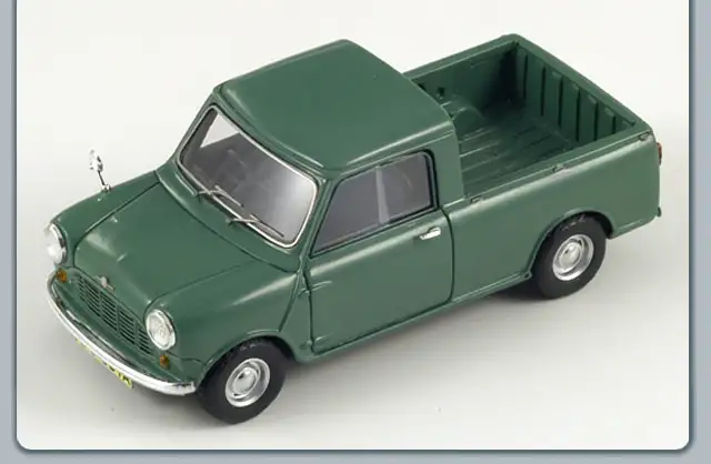 Spark Model / Minimax Morris Mini Pickup 1969 grün