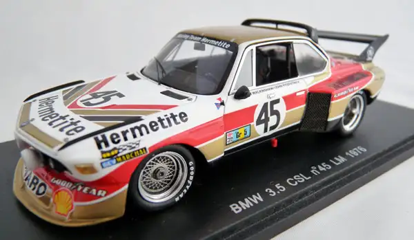 Spark Model / Minimax BMW 3.0 CSL "Hermetite" No.45 Le Mans 1976, #S1567