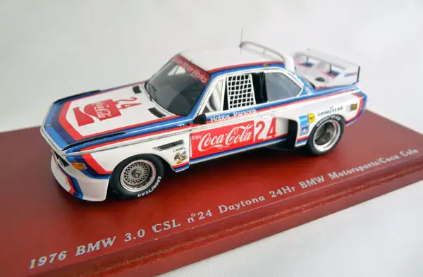 TrueScale Miniatures BMW 3.0 CSL IMSA 24h Daytona 1976 #24 "Hobbs/Parsons", #TSM114347