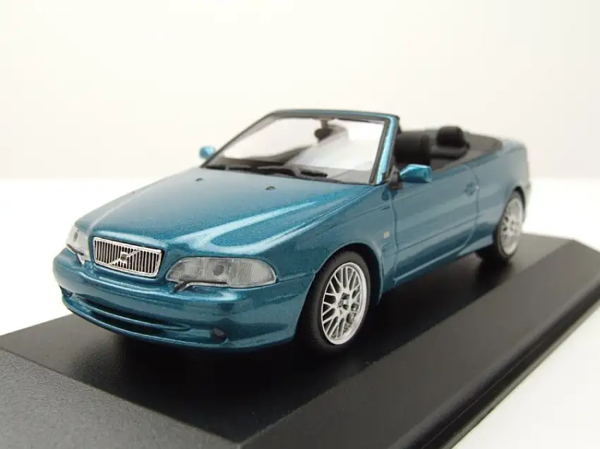 Volvo C 70 Cabrio 1998 blau metallic Modellauto 1:43 Maxichamps