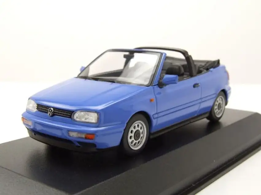 VW Golf 3 Cabrio 1997 dunkelblau Modellauto 1:43 Maxichamps