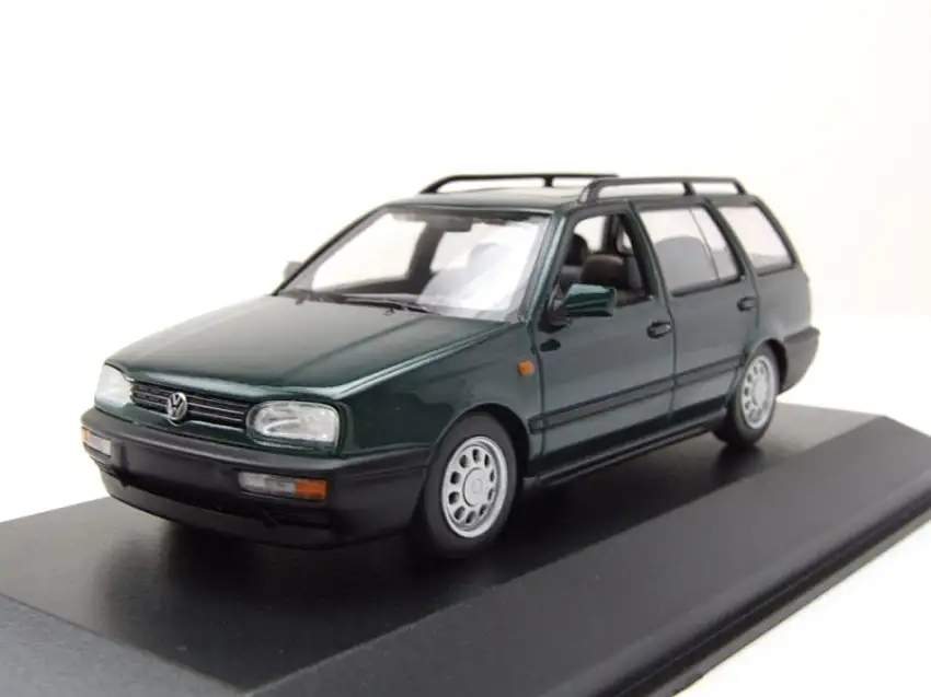 VW Golf 3 Variant Kombi 1997 grün metallic Modellauto 1:43 Maxichamps